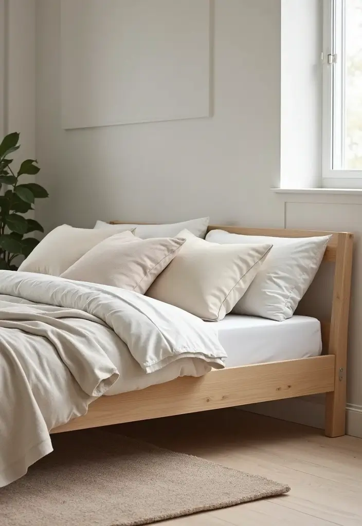 25 Bedroom Decor Ideas with Light Wood Furniture and Neutral Tones 1 25 Bedroom Decor Ideas with Light Wood Furniture and Neutral Tones - 1. Light Wood Bed Frame