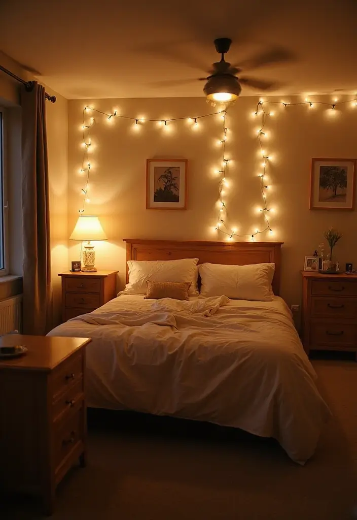 25 Bedroom Decor Ideas with Light Wood Furniture and Neutral Tones 21 25 Bedroom Decor Ideas with Light Wood Furniture and Neutral Tones - 11. Soft Lighting Fixtures