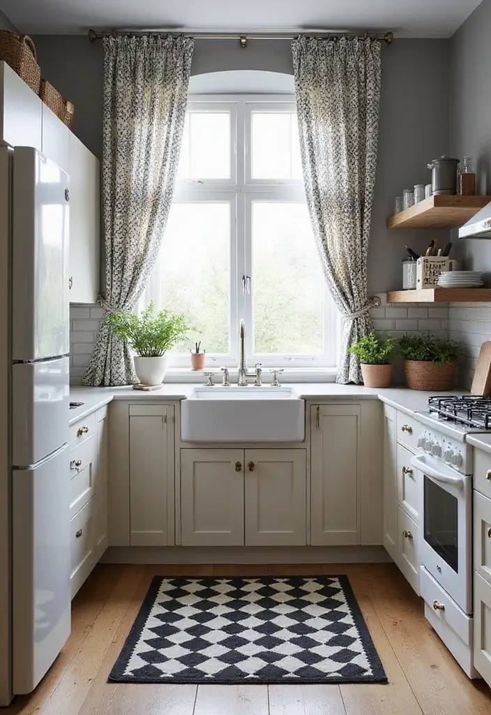 25 Black White and Wood Kitchen Decor Ideas for a Clean Look 46 25 Black White and Wood Kitchen Decor Ideas for a Clean Look - 14. Black and White Patterns