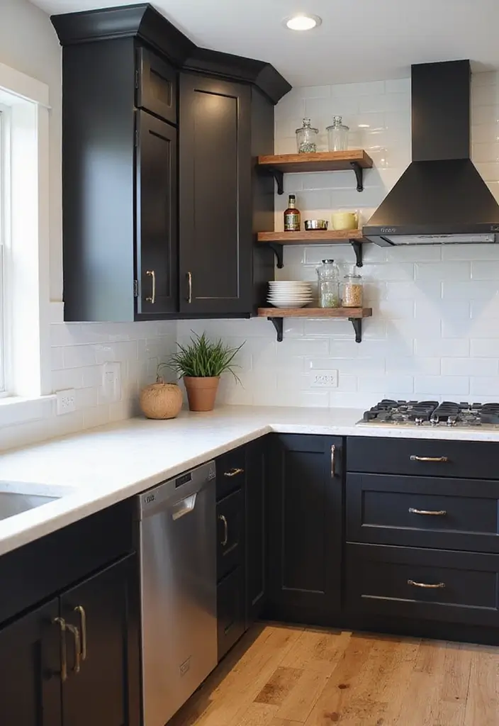 25 Black White and Wood Kitchen Decor Ideas for a Clean Look 47 25 Black White and Wood Kitchen Decor Ideas for a Clean Look - 15. Functional Organization