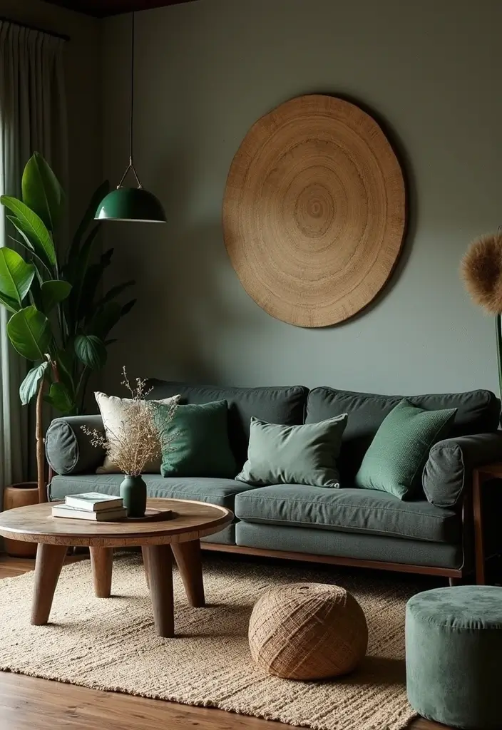 25 Black Wood and Green Decor Ideas for Earthy Modern Homes 67 25 Black Wood and Green Decor Ideas for Earthy Modern Homes - 25. Black Wood and Green Decor for Layered Textures