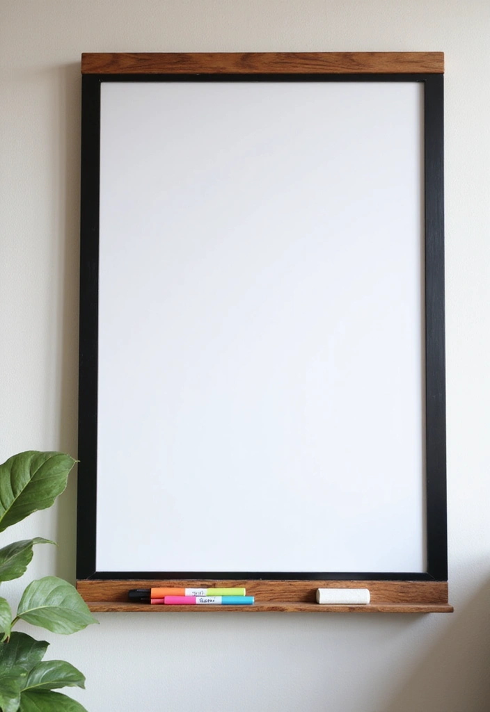 25 Black and Wood Office Decor Ideas That Boost Productivity 41 25 Black and Wood Office Decor Ideas That Boost Productivity - 17. Black and Wood Whiteboard