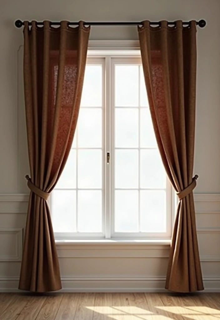 25 Black and Wood Office Decor Ideas That Boost Productivity 44 25 Black and Wood Office Decor Ideas That Boost Productivity - 18. Black Curtain Rod with Wooden Drapes
