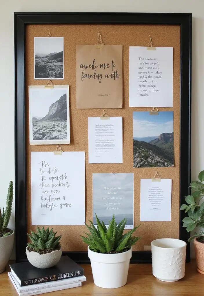25 Black and Wood Office Decor Ideas That Boost Productivity 63 25 Black and Wood Office Decor Ideas That Boost Productivity - 23. Black and Wood Inspiration Board