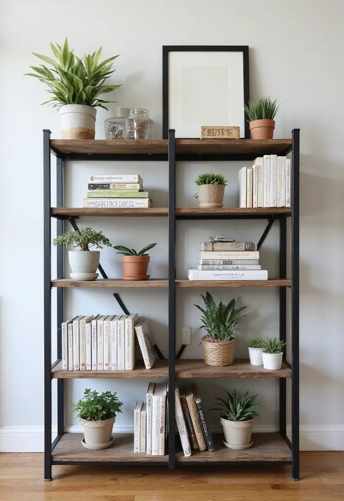 25 Black and Wood Office Decor Ideas That Boost Productivity 3 25 Black and Wood Office Decor Ideas That Boost Productivity - 3. Dual-Toned Shelving Units