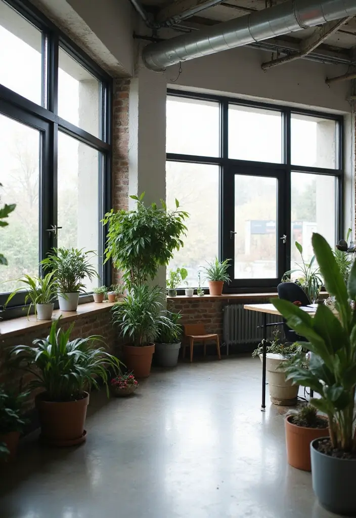 25 Black and Wood Office Decor Ideas That Boost Productivity 20 25 Black and Wood Office Decor Ideas That Boost Productivity - 8. Natural Light with Black Window Frames
