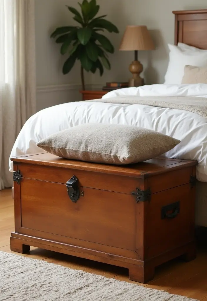 25 Cherry Wood Bedroom Furniture Decor Ideas for a Classic Look 64 25 Cherry Wood Bedroom Furniture Decor Ideas for a Classic Look - 12. Cherry Wood Trunk for Storage
