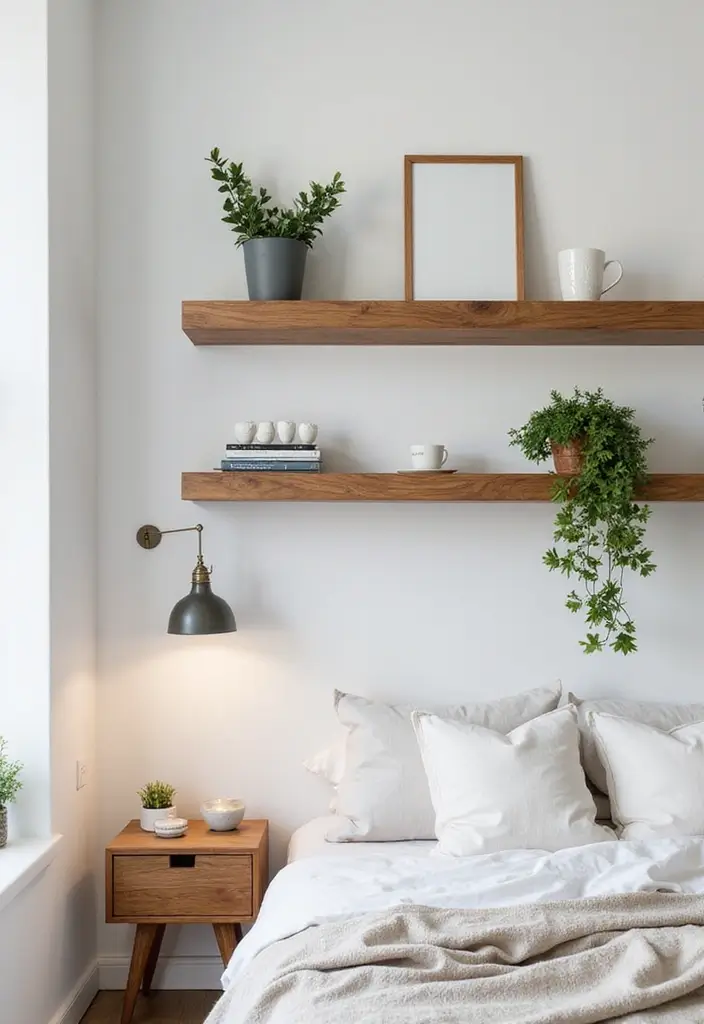 25 Cherry Wood Bedroom Furniture Decor Ideas for a Classic Look 71 25 Cherry Wood Bedroom Furniture Decor Ideas for a Classic Look - 13. Cherry Wood Floating Shelves