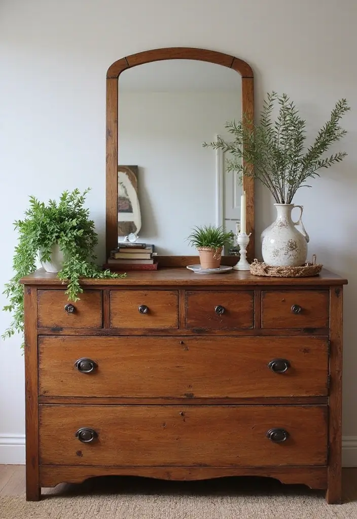 25 Cherry Wood Bedroom Furniture Decor Ideas for a Classic Look 8 25 Cherry Wood Bedroom Furniture Decor Ideas for a Classic Look - 2. Rustic Cherry Wood Dresser