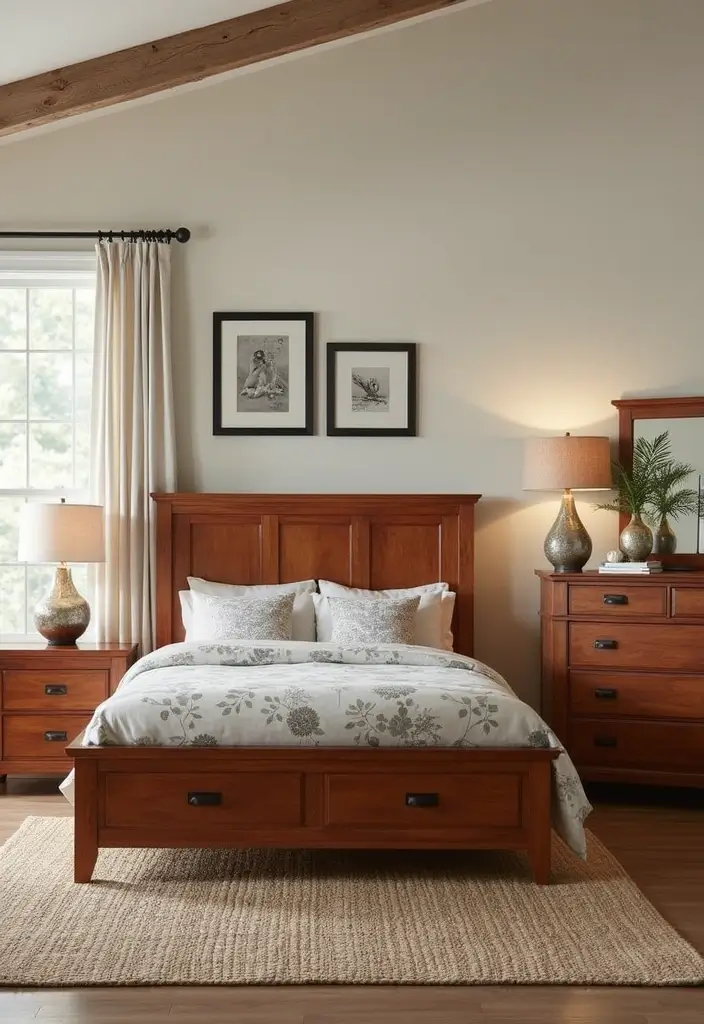 25 Cherry Wood Bedroom Furniture Decor Ideas for a Classic Look 29 25 Cherry Wood Bedroom Furniture Decor Ideas for a Classic Look - 5. Cherry Wood Furniture Set