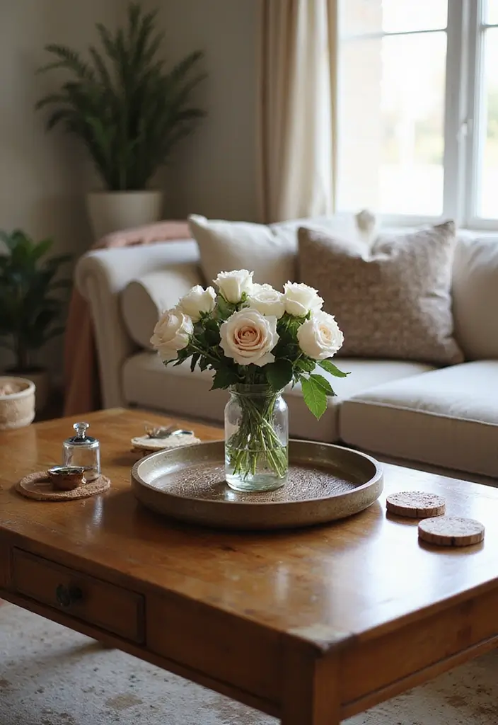 25 Cherry Wood Living Room Decor Ideas That Add Rich Warmth 1 25 Cherry Wood Living Room Decor Ideas That Add Rich Warmth - 1. Cherry Wood Coffee Table Centerpiece