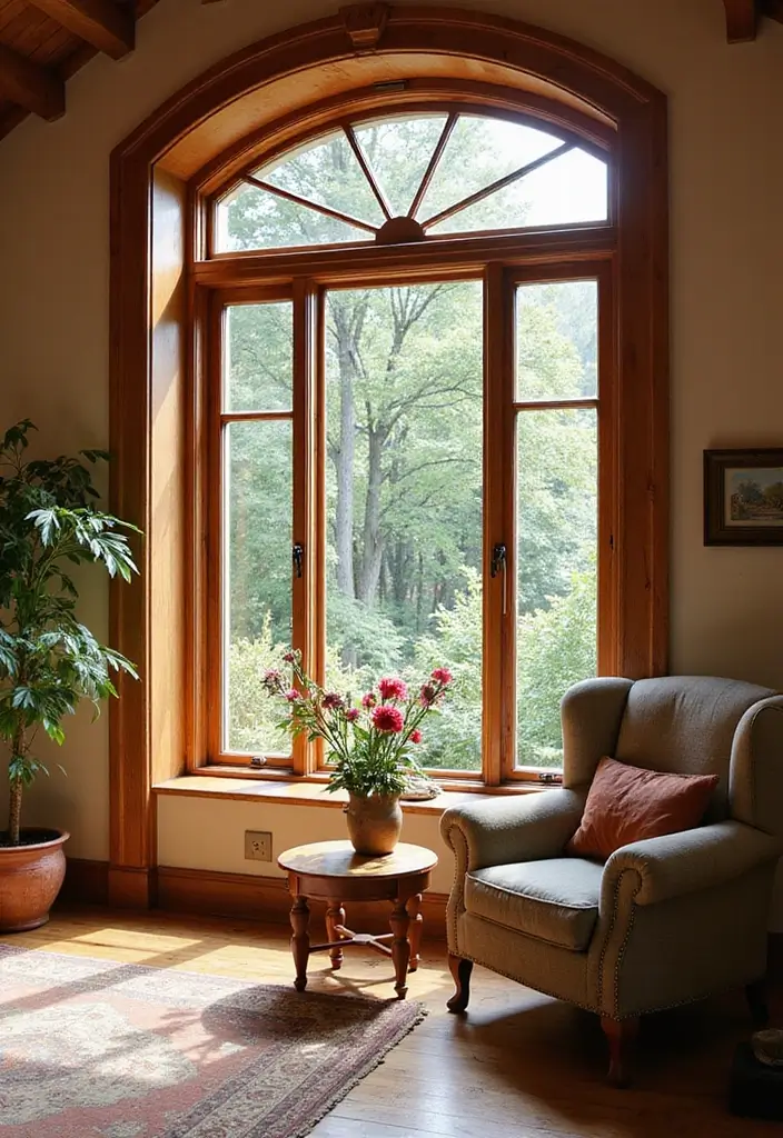 25 Cherry Wood Living Room Decor Ideas That Add Rich Warmth 28 25 Cherry Wood Living Room Decor Ideas That Add Rich Warmth - 12. Cherry Wood Window Frames