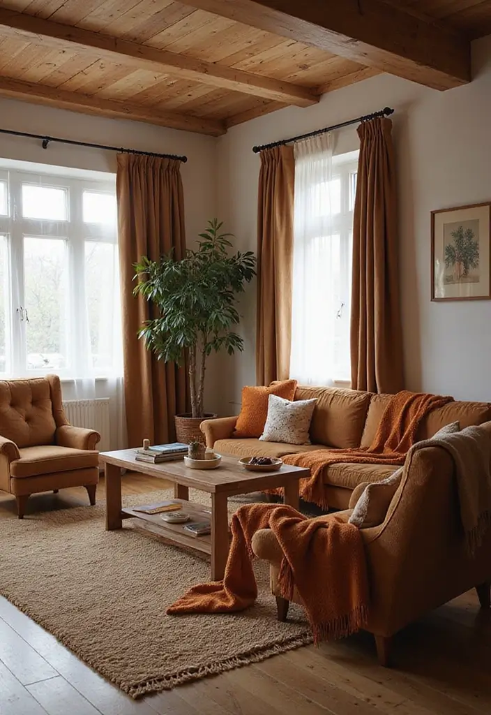 25 Cherry Wood Living Room Decor Ideas That Add Rich Warmth 29 25 Cherry Wood Living Room Decor Ideas That Add Rich Warmth - 13. Cherry Wood Throw Blankets