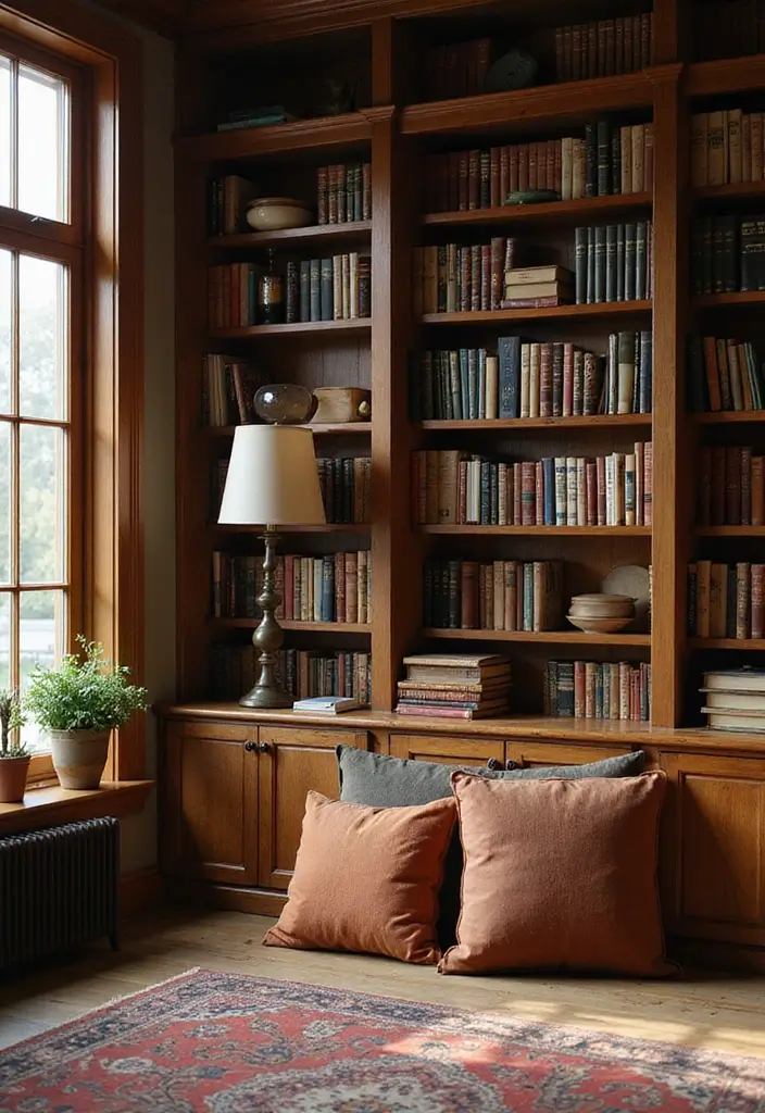 25 Cherry Wood Living Room Decor Ideas That Add Rich Warmth 31 25 Cherry Wood Living Room Decor Ideas That Add Rich Warmth - 15. Cherry Wood Bookends for a Cozy Library Nook