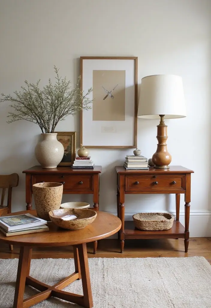 25 Cherry Wood Living Room Decor Ideas That Add Rich Warmth 16 25 Cherry Wood Living Room Decor Ideas That Add Rich Warmth - 6. Cherry Wood Side Tables for Functionality