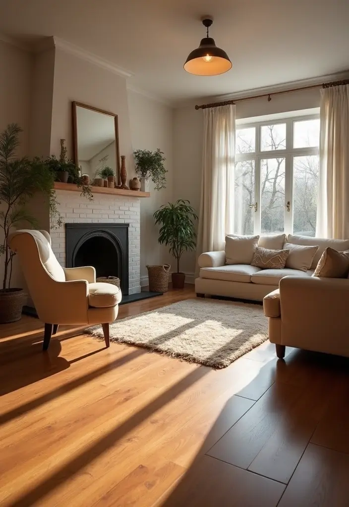 25 Cherry Wood Living Room Decor Ideas That Add Rich Warmth 18 25 Cherry Wood Living Room Decor Ideas That Add Rich Warmth - 8. Cherry Wood Flooring for Warmth