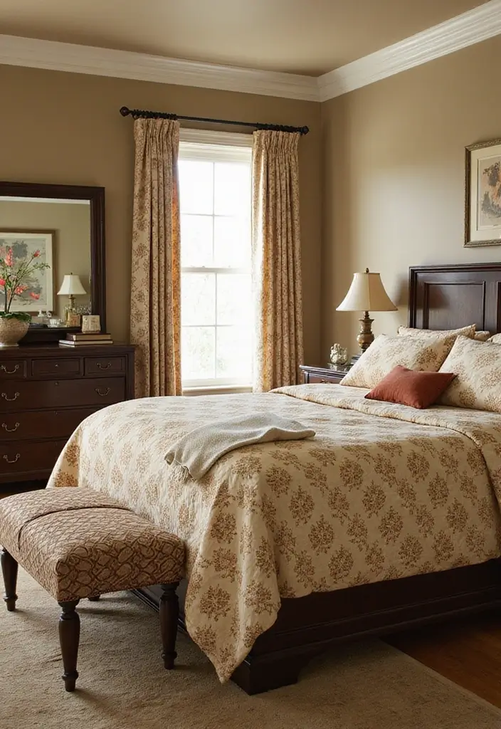 25 Cozy Master Bedroom Decor Ideas with Dark Wood Furniture 77 25 Cozy Master Bedroom Decor Ideas with Dark Wood Furniture - 25. Revisiting Classic Elements