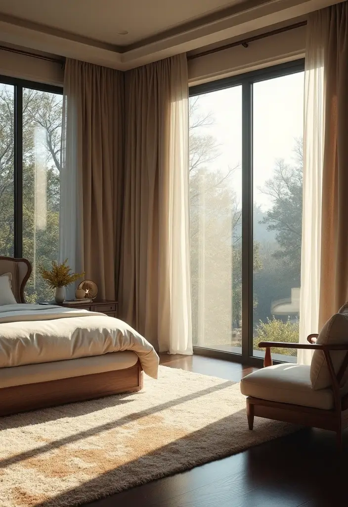 25 Cozy Master Bedroom Decor Ideas with Dark Wood Furniture 21 25 Cozy Master Bedroom Decor Ideas with Dark Wood Furniture - 5. Natural Lighting