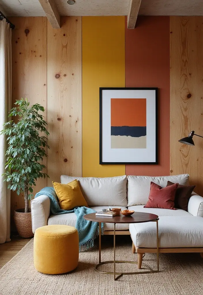 25 Creative Wood Wall Design Ideas for Modern Interiors 25 25 Creative Wood Wall Design Ideas for Modern Interiors - 11. Wood Accent Wall with Paint