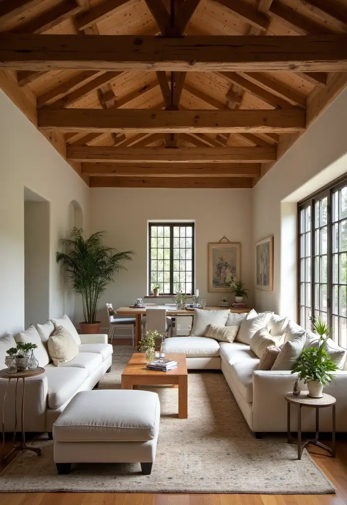 25 Creative Wood Wall Design Ideas for Modern Interiors 36 25 Creative Wood Wall Design Ideas for Modern Interiors - 14. Wood Beams for Architectural Interest