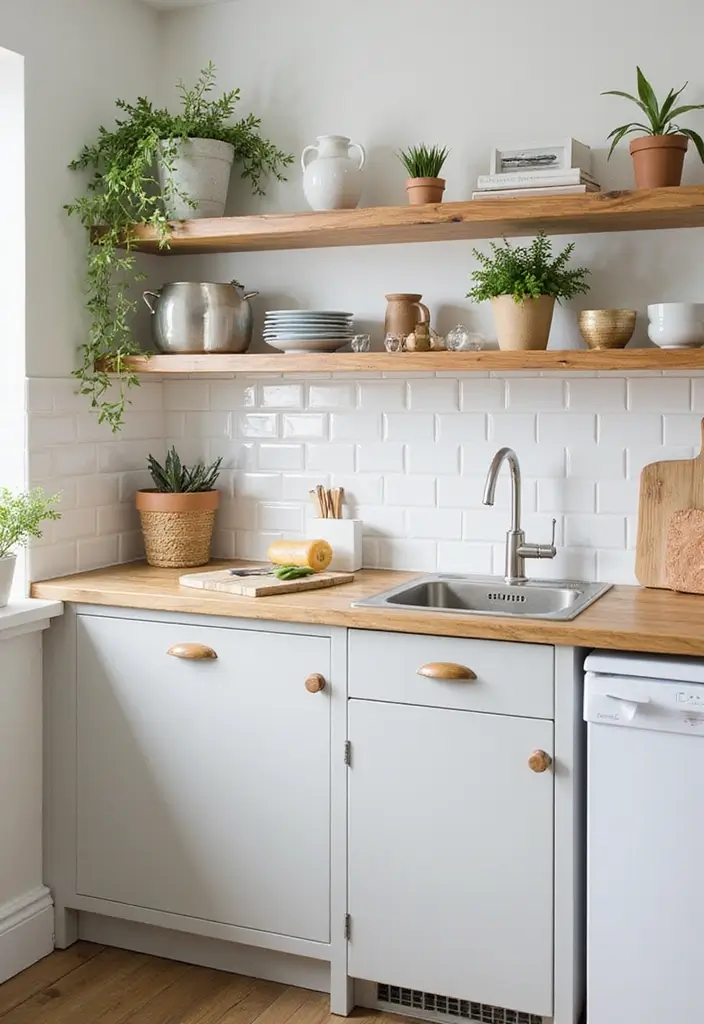 25 Creative Wood Wall Design Ideas for Modern Interiors 52 25 Creative Wood Wall Design Ideas for Modern Interiors - 20. Open Shelving with Wood Accents