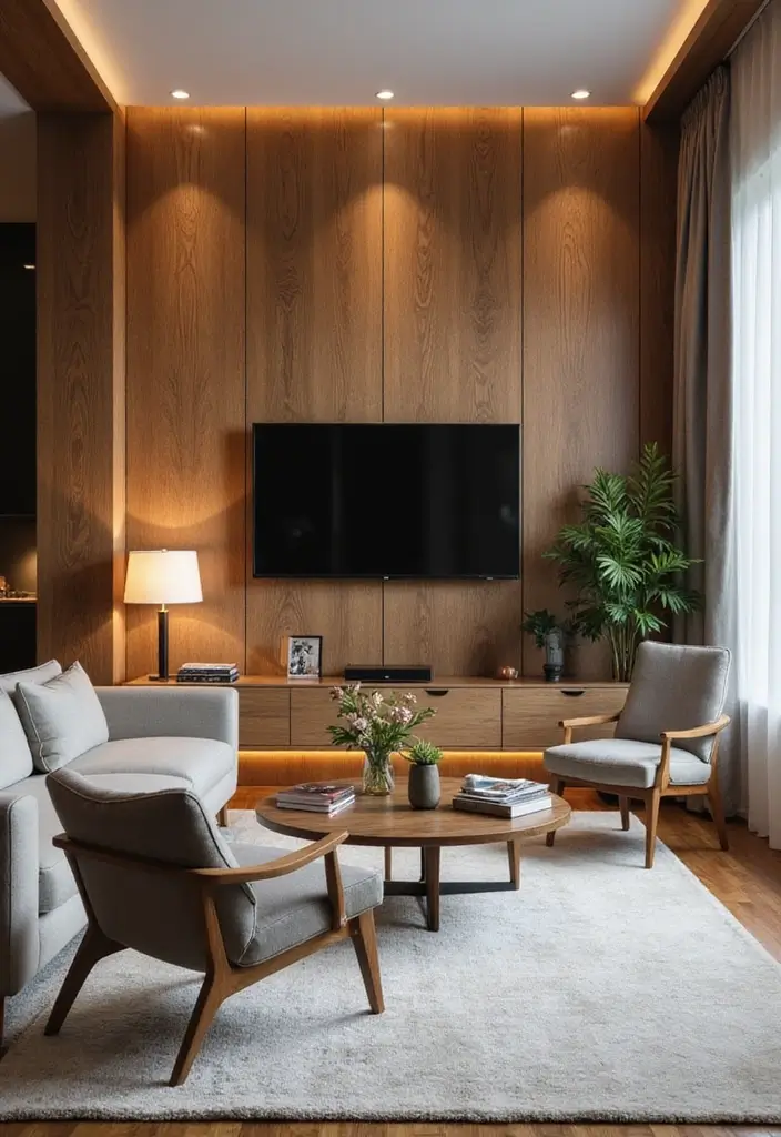 25 Creative Wood Wall Design Ideas for Modern Interiors 55 25 Creative Wood Wall Design Ideas for Modern Interiors - 21. Textured Wood Wall Panels