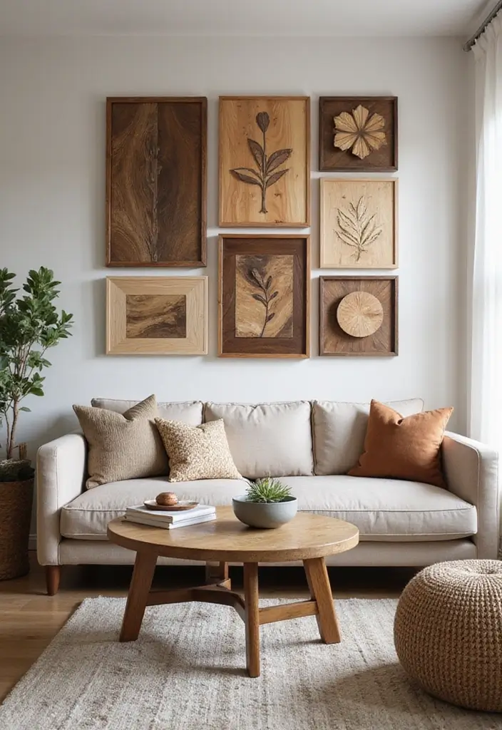 25 Creative Wood Wall Design Ideas for Modern Interiors 6 25 Creative Wood Wall Design Ideas for Modern Interiors - 4. Wooden Wall Art for a Unique Touch