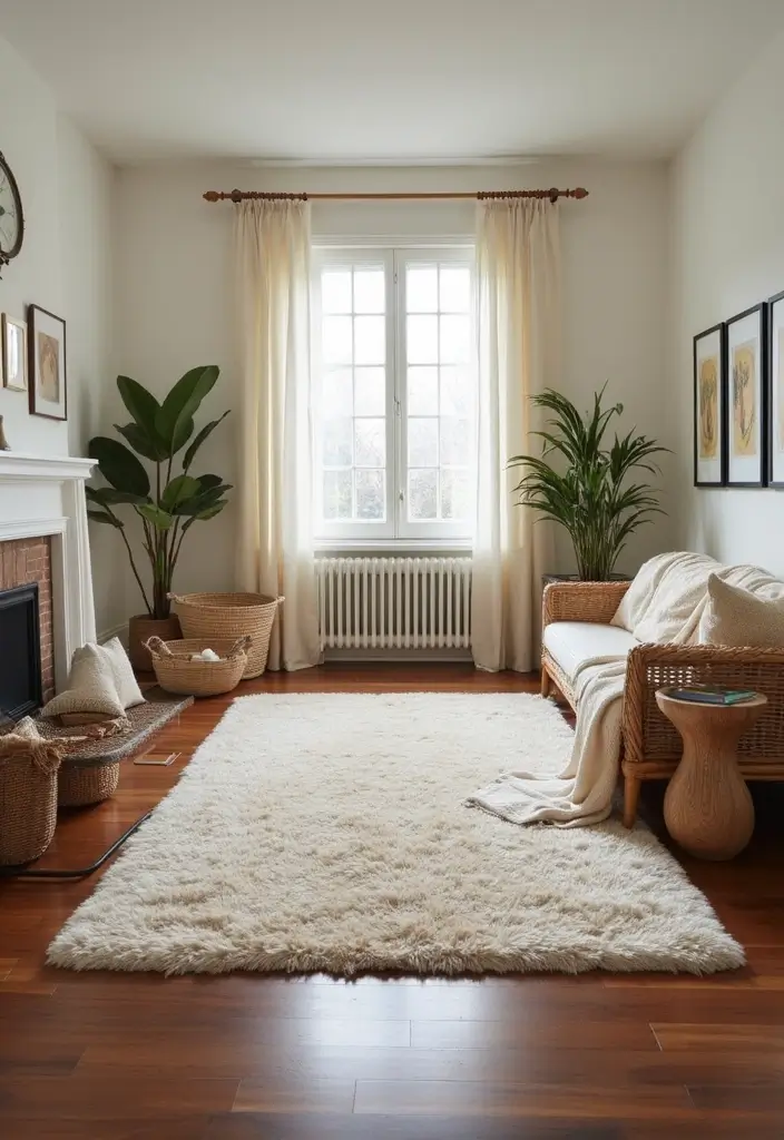 25 Dark Brown Wood Floor Living Room Decor Ideas for a Warm Modern Look 1 25 Dark Brown Wood Floor Living Room Decor Ideas for a Warm Modern Look - 1. Layered Textures with Area Rugs