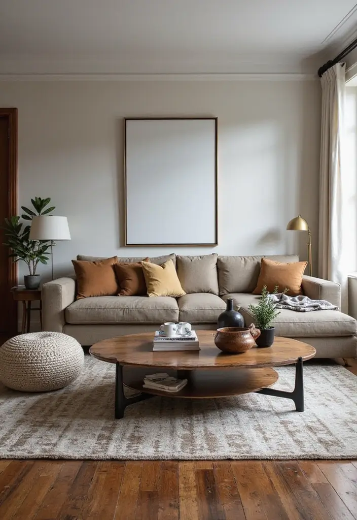 25 Dark Brown Wood Floor Living Room Decor Ideas for a Warm Modern Look 64 25 Dark Brown Wood Floor Living Room Decor Ideas for a Warm Modern Look - 10. Stylish Coffee Tables