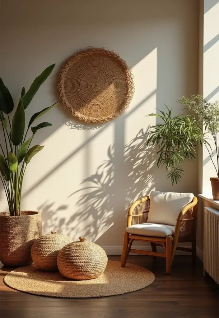 25 Decor Ideas That Match Perfectly with Dark Wood Floors 45 25 Decor Ideas That Match Perfectly with Dark Wood Floors - 21. Incorporating Natural Materials