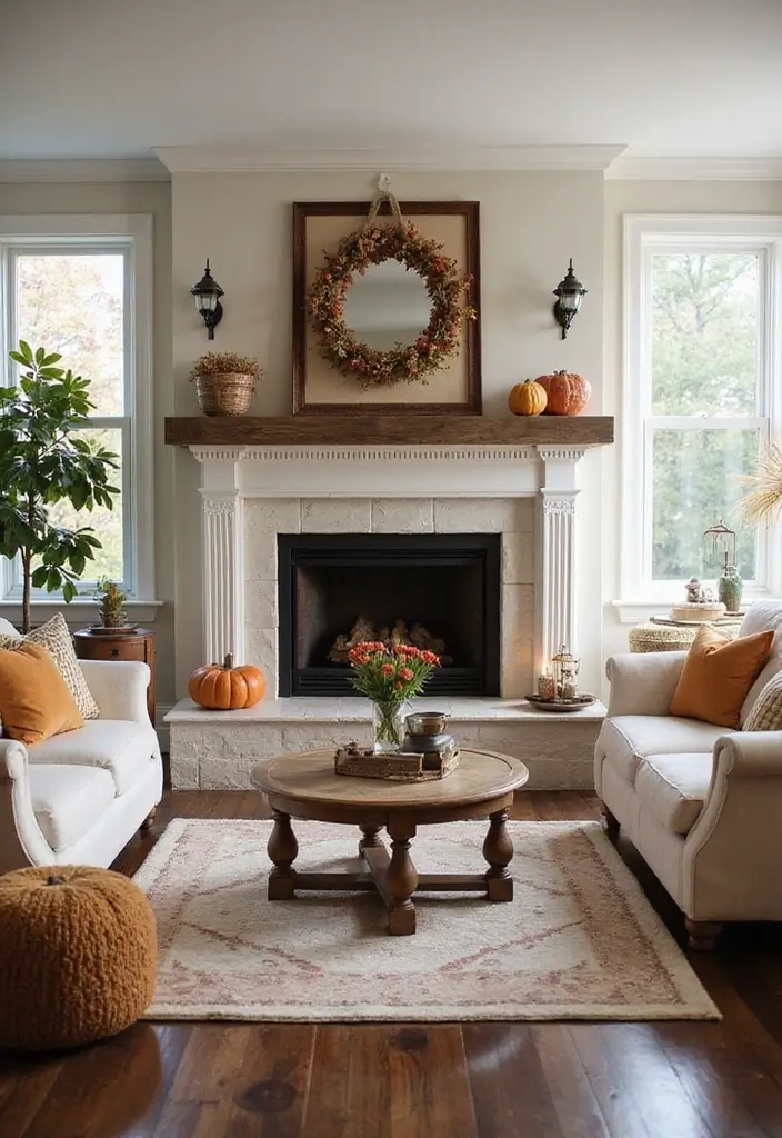 25 Decor Ideas That Match Perfectly with Dark Wood Floors 52 25 Decor Ideas That Match Perfectly with Dark Wood Floors - 22. Seasonal Decor Swaps for Freshness