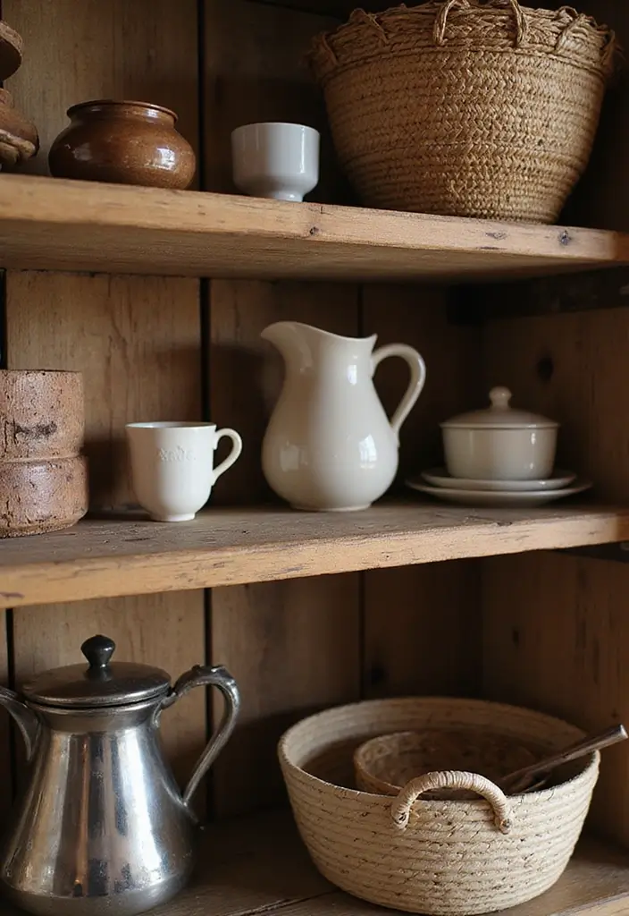 25 Dining Room Shelf Decor Ideas with Wooden Accents 1 25 Dining Room Shelf Decor Ideas with Wooden Accents - 1. Layered Textures