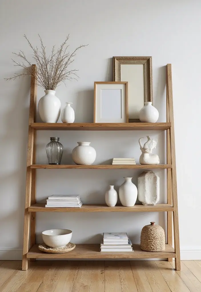 25 Dining Room Shelf Decor Ideas with Wooden Accents 32 25 Dining Room Shelf Decor Ideas with Wooden Accents - 14. Multi-Level Arrangement