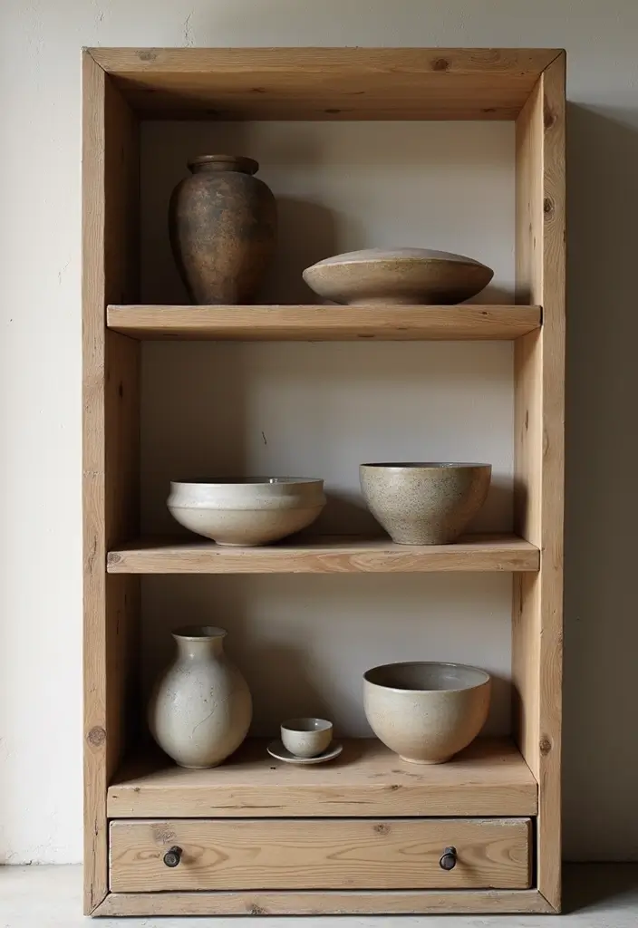 25 Dining Room Shelf Decor Ideas with Wooden Accents 48 25 Dining Room Shelf Decor Ideas with Wooden Accents - 22. Mixing Old and New