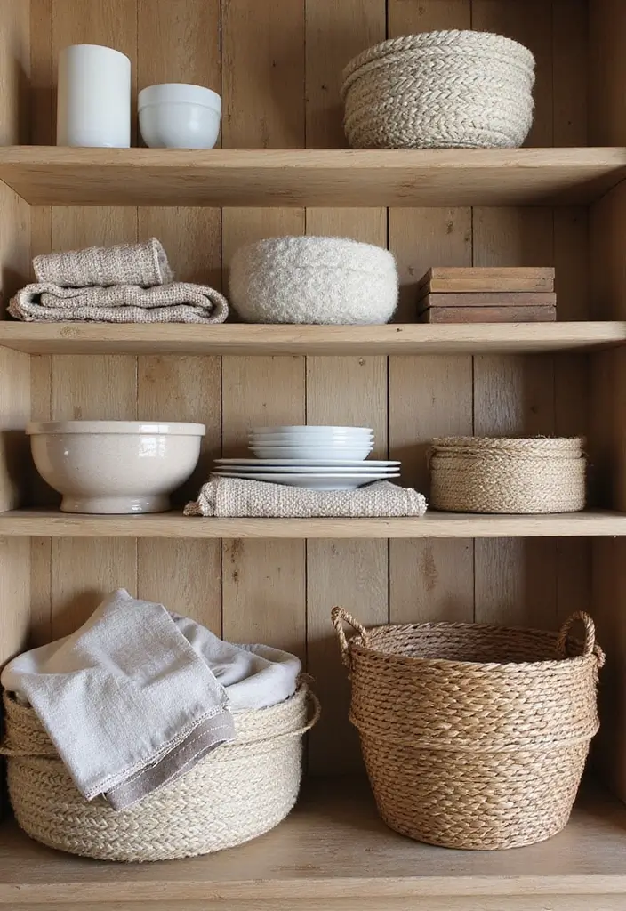 25 Dining Room Shelf Decor Ideas with Wooden Accents 49 25 Dining Room Shelf Decor Ideas with Wooden Accents - 23. Textured Fabrics