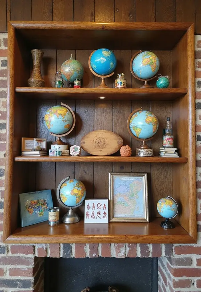 25 Dining Room Shelf Decor Ideas with Wooden Accents 27 25 Dining Room Shelf Decor Ideas with Wooden Accents - 9. Themed Displays