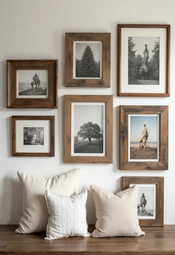 25 Easy DIY Home Decor Wood Project Ideas for Beginners 1 25 Easy DIY Home Decor Wood Project Ideas for Beginners - 1. Rustic Wooden Picture Frames