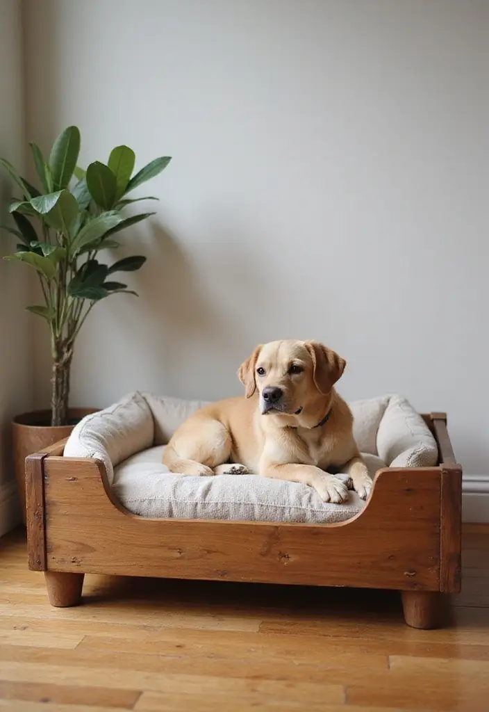 25 Easy DIY Home Decor Wood Project Ideas for Beginners 31 25 Easy DIY Home Decor Wood Project Ideas for Beginners - 15. Wooden Pet Bed