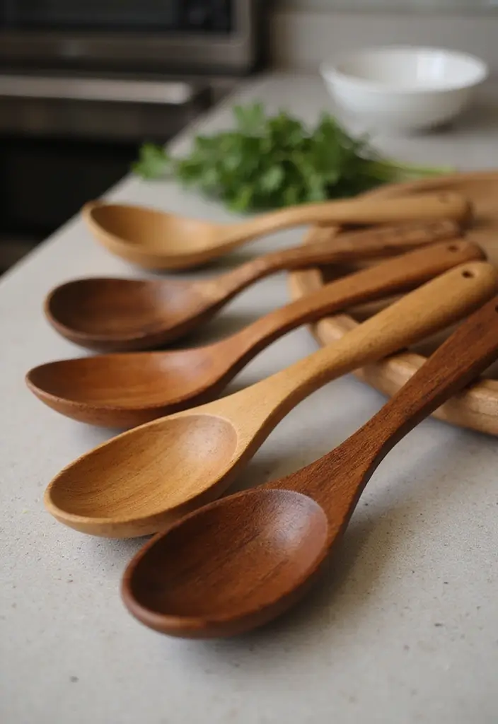 25 Easy DIY Home Decor Wood Project Ideas for Beginners 43 25 Easy DIY Home Decor Wood Project Ideas for Beginners - 21. Wooden Serving Spoon Set