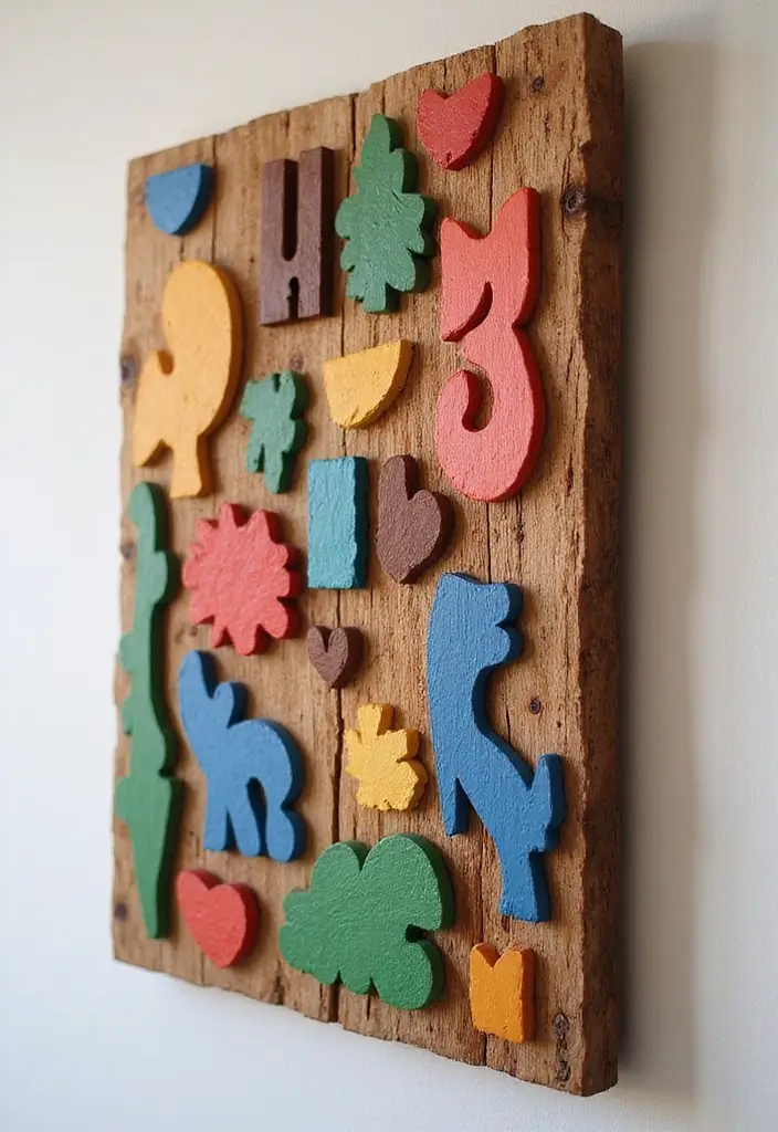 25 Easy DIY Home Decor Wood Project Ideas for Beginners 11 25 Easy DIY Home Decor Wood Project Ideas for Beginners - 5. Wooden Wall Art