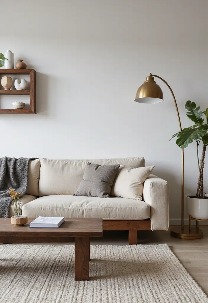 25 Living Room Decor Ideas Featuring Rich Dark Wood Finishes 1 25 Living Room Decor Ideas Featuring Rich Dark Wood Finishes - 1. Embrace Minimalism with Dark Wood Furniture