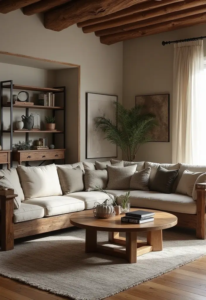25 Living Room Decor Ideas Featuring Rich Dark Wood Finishes 36 25 Living Room Decor Ideas Featuring Rich Dark Wood Finishes - 12. Reclaimed Wood for a Rustic Vintage Feel