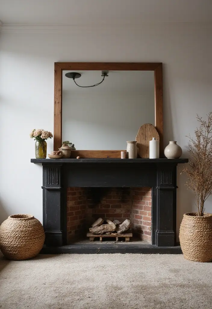 25 Living Room Decor Ideas Featuring Rich Dark Wood Finishes 2 25 Living Room Decor Ideas Featuring Rich Dark Wood Finishes - 2. Dark Wood Accents for Contrast