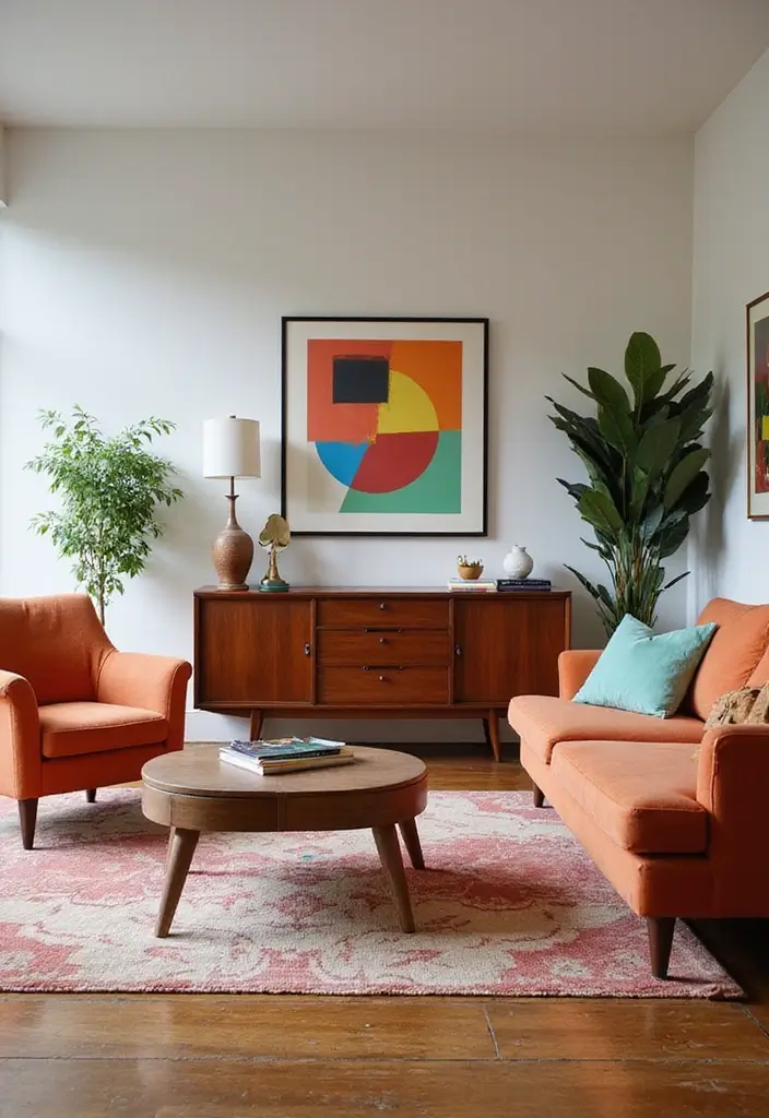 25 Living Room Decor Ideas Featuring Rich Dark Wood Finishes 72 25 Living Room Decor Ideas Featuring Rich Dark Wood Finishes - 24. Dark Wood and Mid-Century Modern Mix