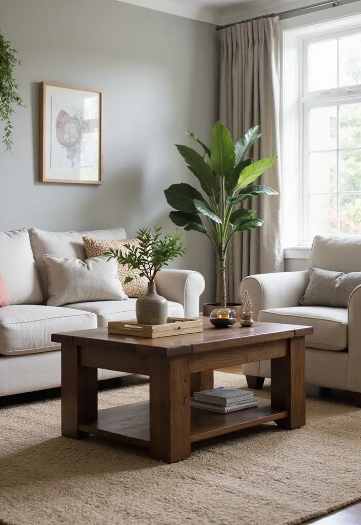 25 Living Room Decor Ideas Featuring Rich Dark Wood Finishes 29 25 Living Room Decor Ideas Featuring Rich Dark Wood Finishes - 7. Dark Wood Coffee Tables as Centerpieces