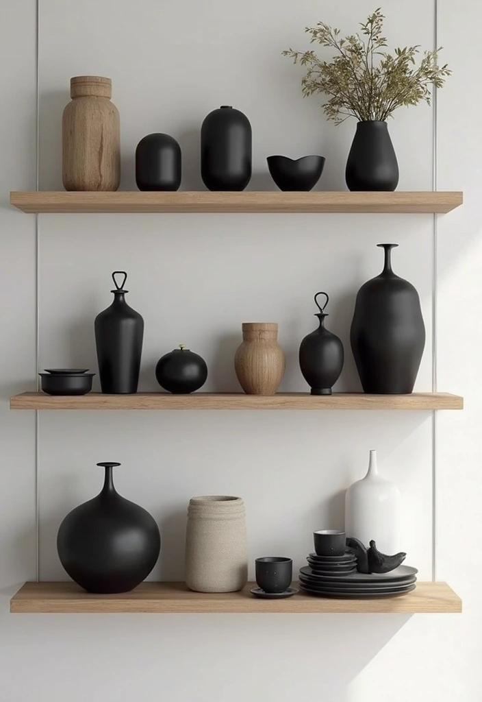 25 Natural Wood Black and White Decor Ideas for Modern Homes 75 25 Natural Wood Black and White Decor Ideas for Modern Homes - 25. Black and White Decorative Objects
