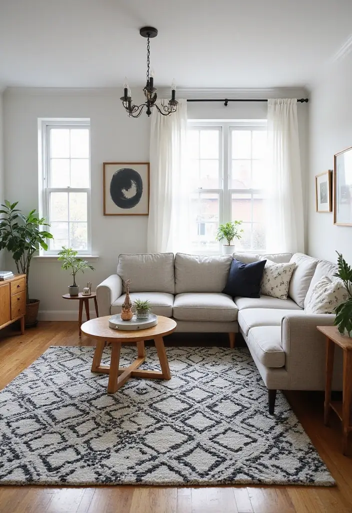 25 Natural Wood Black and White Decor Ideas for Modern Homes 30 25 Natural Wood Black and White Decor Ideas for Modern Homes - 6. Black and White Rugs