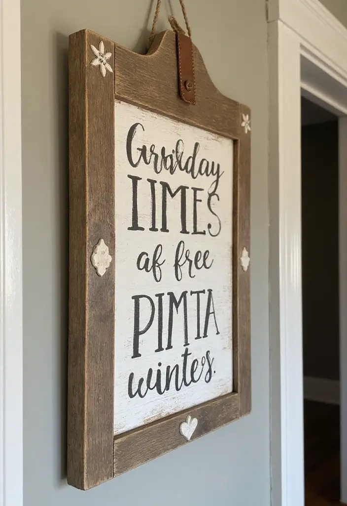 25 Simple DIY Wood Projects for Chic and Affordable Home Decor 61 25 Simple DIY Wood Projects for Chic and Affordable Home Decor - 11. DIY Wood Sign