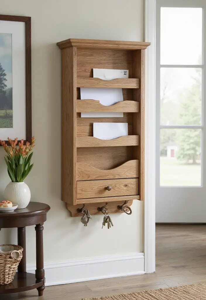 25 Simple DIY Wood Projects for Chic and Affordable Home Decor 99 25 Simple DIY Wood Projects for Chic and Affordable Home Decor - 21. Wooden Mail Organizer