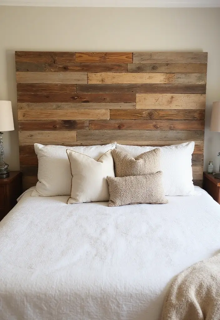 25 Simple DIY Wood Projects for Chic and Affordable Home Decor 113 25 Simple DIY Wood Projects for Chic and Affordable Home Decor - 25. DIY Wooden Headboard